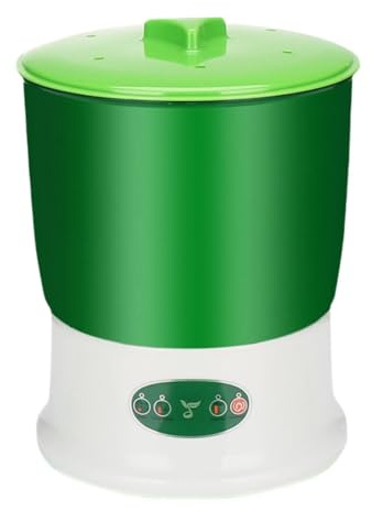 Milageto Sprouts de Frijoles Máquina Grow Automatic 360 Grados Rociador Use Palmeador de Semillas con 3 Modos para Frijol Mungo Versátil, 2 Capas