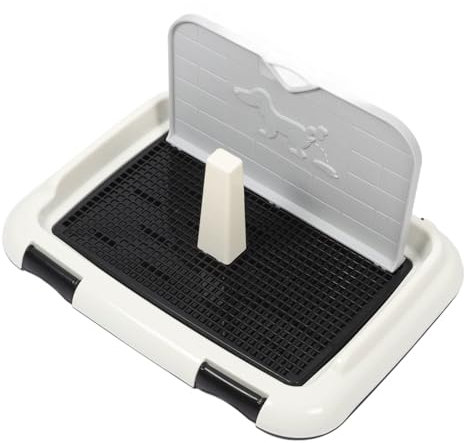 VILLFUL Hundetoilette Klein Mit Spritzschutz Und Wand Multifunktionales Indoor Welpentoiletten-tablett Für Kleine Und Mittlere Hunde rutschfest Leicht Zu Reinigen Vielseitiger Haustiertoil