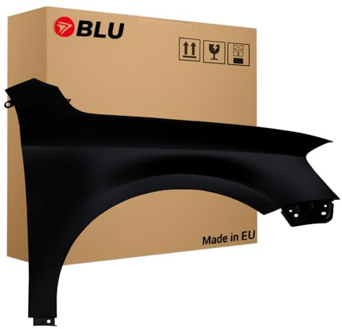 BLU Premium Kotflügel Passend für VW Volkswagen Passat B7 LC9X Rechts Schwarz | 2010-2014 | Vorderseite Vorne | Verzinkt & Lackiert | Einbaufertig