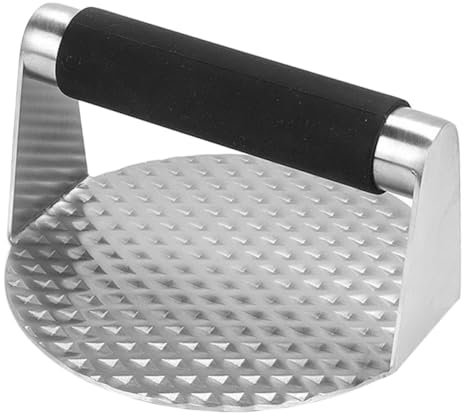 Cabilock Presse à Hamburger en Acier Inoxydable Rond Outil de Fabrication de Galettes Accessoire Cuisine Antirouille pour Barbecue Compact et Pratique