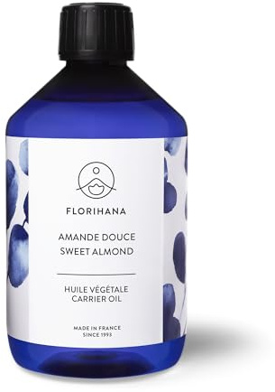 FLORIHANA Pflanzliches Bio-Mandelöl – 100% rein & natürlich – Kosmos – 500 ml