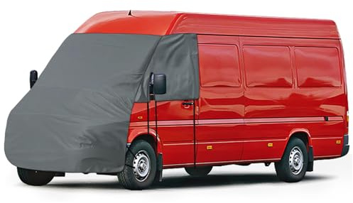 Abdeckung Frontscheibe Kompatibel mit Renault Master Nissan NV400 Interstar Opel Movano, Opaltool 420D Externe Frontscheibe Abdeckung mit 10 Bandage und Magneten für Schutz EIS Schnee Frost Sonne