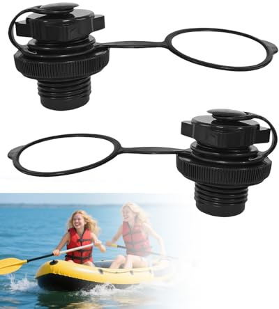 FUGLUS 2 Piezas Válvulas Espirales para Botes Inflables 22mm, Boat Spiral Air Plugs para Canoas, Barcos de Pesca, Balsas Inflables y Botes de Piscinas, Accesorios de Repuesto Duraderos