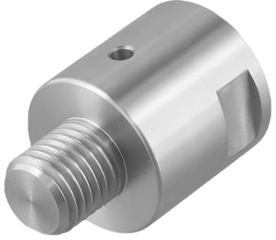 Niceminiwall Woodworking Lathe Spindle Chuck Adapter with 1 x 12TPI Internal Thread and 1 x 8TPI External Thread for Converting Spindle Connections, Made of for Lasting Steel