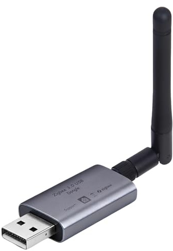 Yasorn Zigbee 3.0 Adaptador USB Gateway,Hub Zigbee Universal con Antena, Coordinator para Home Assistant/Open HAB/Zigbee2MQTT, Gateway Hogar Inteligente Plug & Play, Compatible con Linux/macOS/Windows