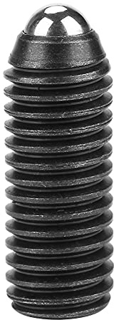 NDNCZDHC Vite con stantuffo a sfera molla da 10 pezzi, stantuffo a sfera filettatura in acciaio al carbonio con esagono incassato M10 per dispositivi meccanici, morsetti (M10*25(10 PZ))
