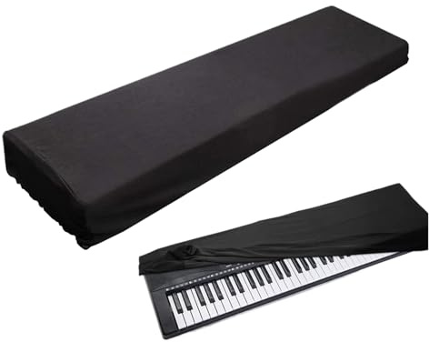 Keyboard Cover Protector - Waterproof Anti-Static, Dustproof Electronic Organ Covering, Elastic Lock for 61-76 Keys or 88 Keys, Portable Keyboard Accessory, Electronic Instrument Protection Tool