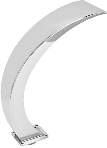 Tbest Fontaine Cascade de Piscine en Acier Inoxydable 304 avec Conception Incurvée pour Piscines Extérieures, Décoration de Jardin, Installation Facile, Fonction de Filetage Interne