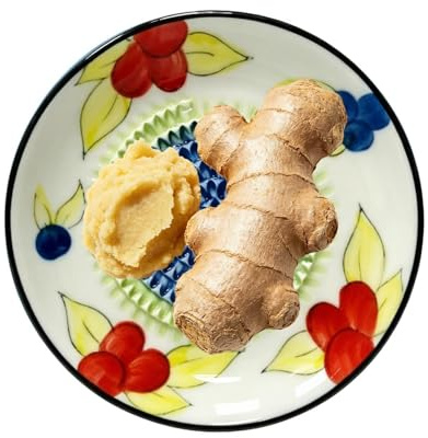 Rallador de jengibre de cerámica - Herramienta de cocina tradicional con relieve elevado, de rallador de tomate de cerámica - para pasta de nuez moscada, puré, cocineros caseros, amantes de la