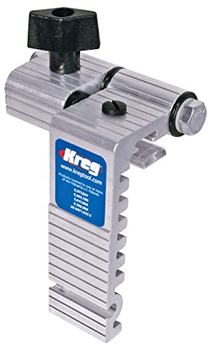 Kreg Frästisch Werkstückanschlag (PRS7850) - Präzisions-Längenanschlag aus hochwertigem Aluminium, Kompatibel mit Kreg Frästischsysteme - klappbar