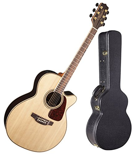 NXWVPC Takamine GN93CE-NAT Akustik-E-Gitarre mit Hartschalenkoffer, glänzend, natürlich