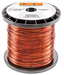 Kupferlackdraht W210 Ø 0,90 mm 2 kg, ca. 345m - CU Lackdraht Grad 2 CUL Kupferdraht Gewicht 2 Kilogramm Durchmesser 0,90 Millimeter Wickeldraht Kupfer Draht nach IEC 60317-13
