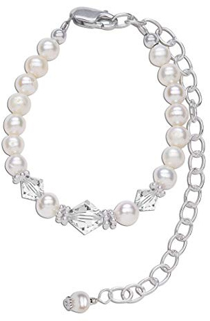 Cherished Moments .925 Sterling Silver Blessing to Bride Bracelet for Baby Girl Blessing Day