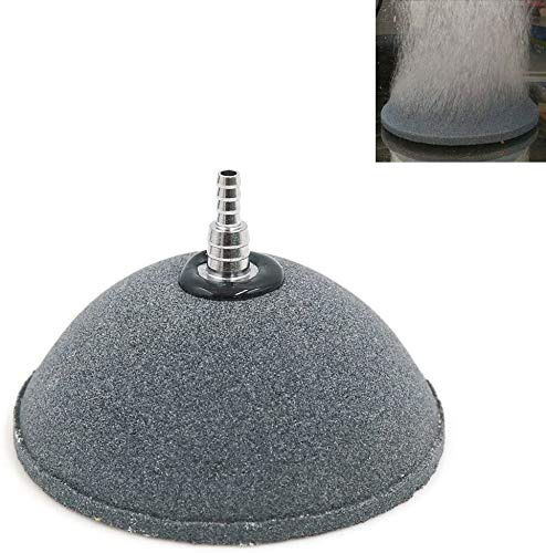 FANDE Luftstein Scheibe, Luftblasen Diffusor Airstones, Air Bubble Stein Rund Ausströmer, Aquarium Teich Keramische Luftstein Diffusoren für Aquarium, Pumpe und Hydroponik (10 cm)