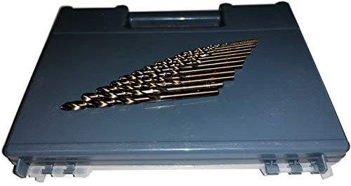 HSS CO 5 HSS-E DIN338 Industrie Metall Bohrer 1,0-20,0 mm Cobalt legierte Spiralbohrer… (130tlg Set 1,0-6,0 mit 3,3 4,2mm je 10Stück)