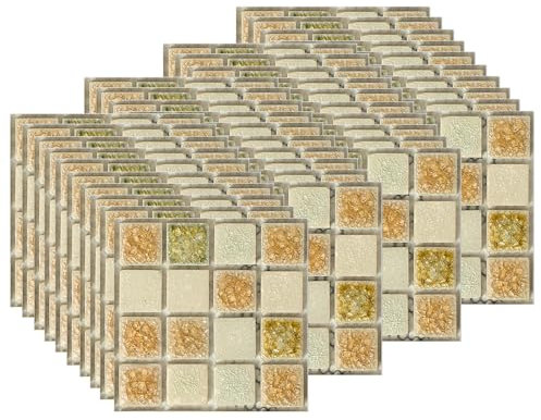 EasyLife - 40 adesivi per piastrelle da parete, 10 x 10 cm, impermeabili e autoadesivi, per cucina e bagno