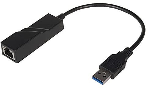 PremiumCord Adaptador USB 3.0 a LAN RJ45 Ethernet 10/100/1000Mbit Adaptador Color Negro