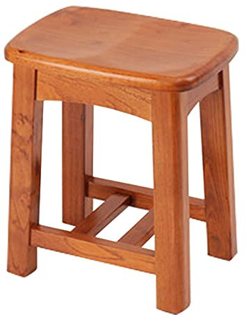 RTY-BY Holz Wasserfest Duschbank Badhocker for Senioren Badezimmerhocker Dusche Badezimmer Hocker Bank Erwachsene rutschfest Duschsitz Badewanne Badehocker Spa ändern Schuhe Hocker, 38 × 28 × 45 cm