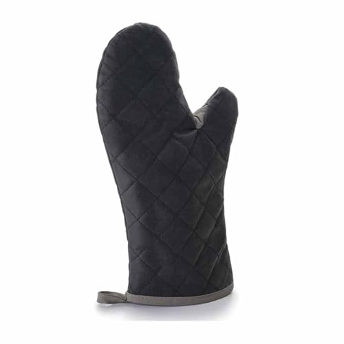 Suinga - Gant Cuisine retardante Flamme Tissu, Noir