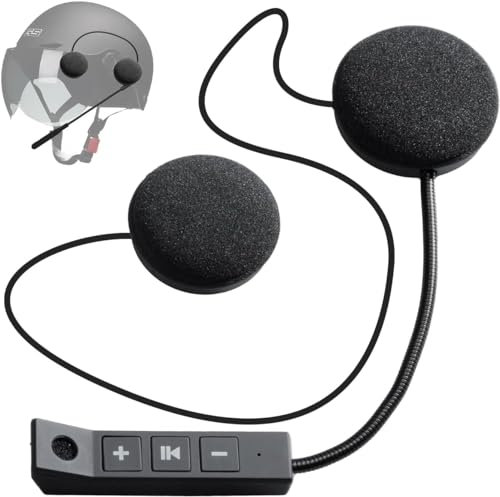 Moman Motorcycle Helmet Headset, H4 Wireless Helmet Speaker Waterproof Hands-free Answer Call Music Control Sport Outdoor for Motor Bike, Motorcycle-Helmet-Headset-Speaker-Earphone