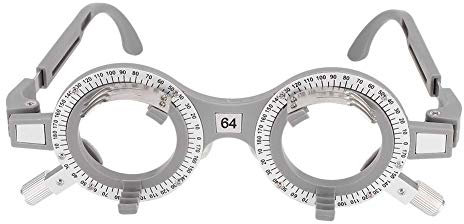 Montatura per lenti di prova Titanio 64mm Montatura per lenti di prova ottiche Optometria Montatura per lenti Accessori per occhiali ultraleggeri Occhiali a foro stenopeico per il miglioramento della