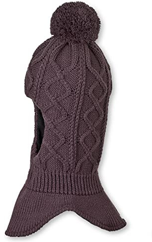 Sterntaler Baby - Mädchen Schalmütze Kleinkinder Schalmütze Bommel Strick, Rot, 51