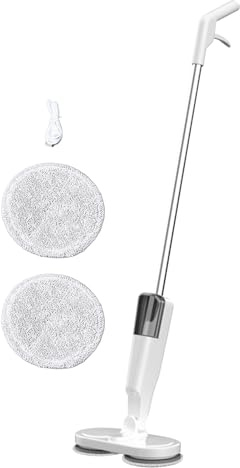 Trapeador Eléctrico Inalámbrico Trapeadores Giratorios Eléctricos con Rociador de Agua Fregadora Pisos Liviana Máquina Limpiadora Pisos para Baldosas Madera Pisos Mármol