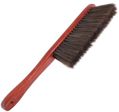 ABOOFAN Fireplace Brush Broom Long Wooden Handle Soft Bristle Hand Broom Brush for Fireplace Cleaning Bench Dusting Desk