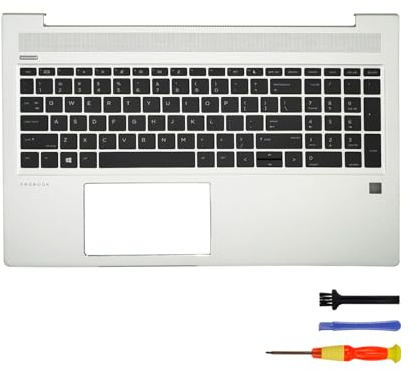 Table-King Clavier de rechange sans rétroéclairage avec repose-poignet américain pour HP Probook 450 G6 455 G6 450 455R G7 avec couvercle C