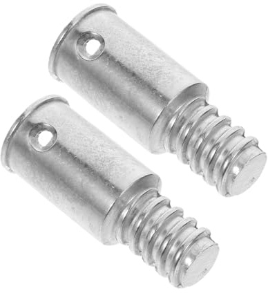 HOMOCONO Broom and Mop Handle Threaded Metal Adapters, 2pcs Alloy, Designed for Straight Extension Poles, Easy Installation for Home and Commercial Cleaning