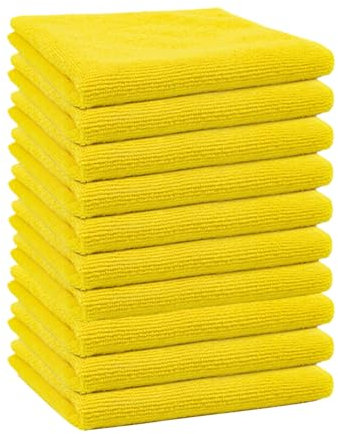 Hattba Juego de 10 paños de cocina de microfibra superabsorbentes, grandes, 30 x 30 cm, fáciles de usar, reutilizables