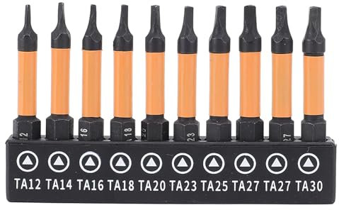 Set di cacciaviti triangolari, set di punte triangolari in acciaio legato S 2, punta trapano triangolare magnetica con gambo esagonale 1/4 pollice, set di punte per