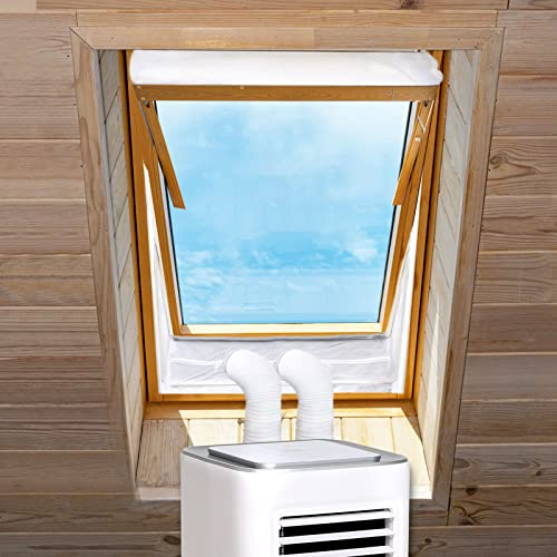REDTRON Centre Pivot Roof Window Sealing Kit for Portable Air-Conditioner and Tumble Dryer, Works with Every Mobile Air-Conditioning Unit, for Window Perimeter up to 390 cm(190cm x 2 Set)
