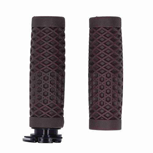 Motorrad Lenkergasgriffe 22 mm aus Silikon Anti-Rutsch für GY6 50 80 125 150 Roller Stilvolles Design in Braun