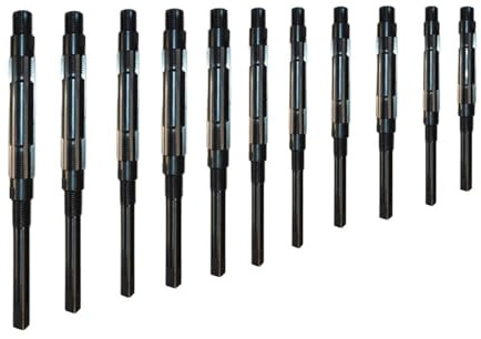WMAMBZNDHP 1 escariador Manual Ajustable de 6,25 a 84 mm, Rango de tamaño de HSS, Herramientas de Corte: 6, 8, 10, 12, 15, 20, 25, 30, 35, 40, 45, 50, 55, 60, 65, 70, 75, 80 y 84 mm.(38-44)