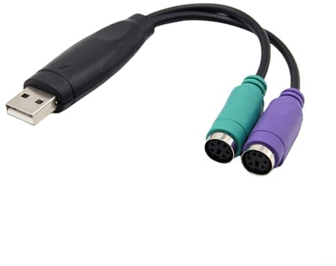 Serenophile Adaptateur convertisseur USB vers PS/2, prend en charge le clavier de balayage KVM, connexion facile