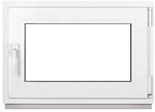 Framex Ventana Para Sótano de Plástico, Color Blanco, Ancho x Alto: 70 x 40 cm (700 x 400 mm), Triple Acristalamiento (32 mm), Giratorio Inclinación DIN Izquierda