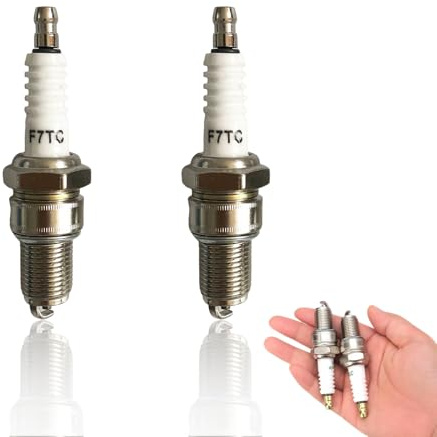 2x F7RTC Zündkerze für Rasenmäher - NGK 5534/BPR7ES, Bosch WR5D/WR5DC/WR5DP, Champion OE008/OE091/RN2C Universal Zündkerzen