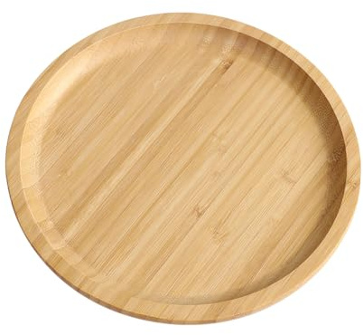 Soucoupe ronde en bois de 20 cm, grand pot de fleurs, table basse, plateau de base en bois, plateau à bijoux vintage en bois, porte-bougies, planche à charcuterie de ferme