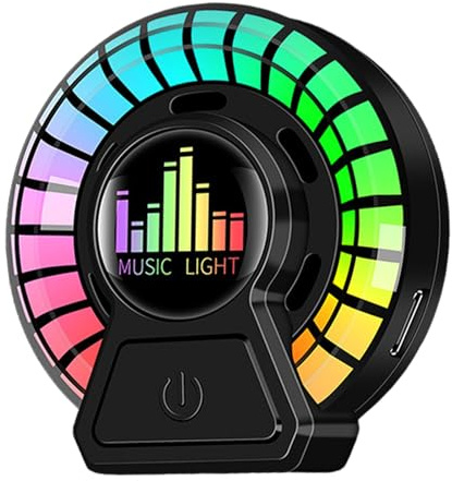Lumière parfumée Sound Control - Aromathérapie Sound Pickup - Lampe à rythme musical - Accessoire de parfum pour voiture - Diffuseur LED d'ambiance avec synchronisation de la musique et arôme