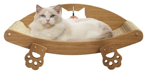 kdkskss Kratzbrett Für Katzen | Kratzbrett Mit Liegefläche Für Katzen,Sisal Kratzmöbel Zum Spielen Schutz Für Möbel Sofa Boden Indoor