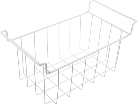SAFIGLE Hängender Gefrierschrank Drahtkorb Aufbewahrungsbox Metall 42x22x20cm Für Kühlschrank Küchenorganizer Netzkorb