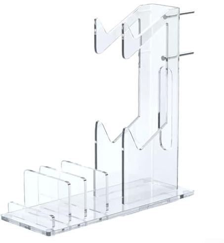 Étagère de console de jeu en acrylique, organiseur de bureau, support de rangement 8 en 1 pour PS5 pour manettes Xbox Switch casque