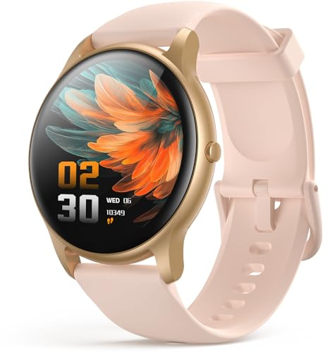 AGPTEK 5ATM Waterproof Pedometer Watch, Fitness Tracker for Women with Step Counter, Calorie & Sleep Monitor, Comfort Lightweight for Walking, Running