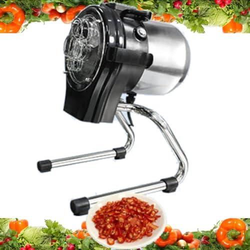 Cortador eléctrico de verduras, máquina profesional de trituración y rebanado para uso doméstico en la cocina, trituradora eléctrica comercial de verduras para una preparación rápida y eficiente de