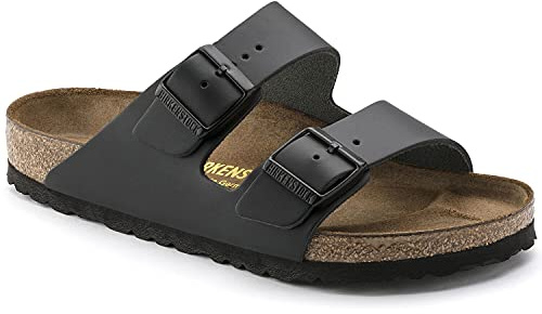Birkenstock Classic Arizona NL, Unisex-Erwachsene Pantoletten, Schwarz (SCHWARZ), 42 EU