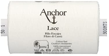 Anchor T198050-00001 Klöppelgarn, 100% Baumwolle, 1, Stärke 50, 900m, Gramm