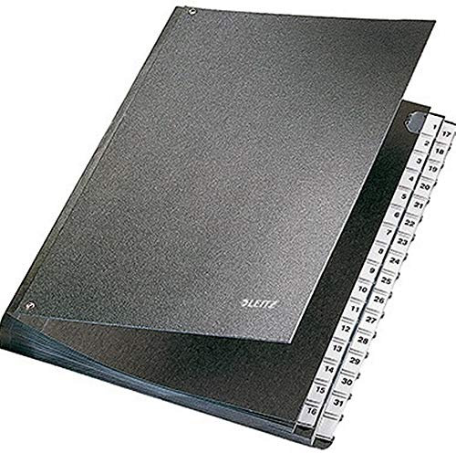 Leitz Pultordner 58310095 DIN A4 32Fächer Hartpappe schwarz