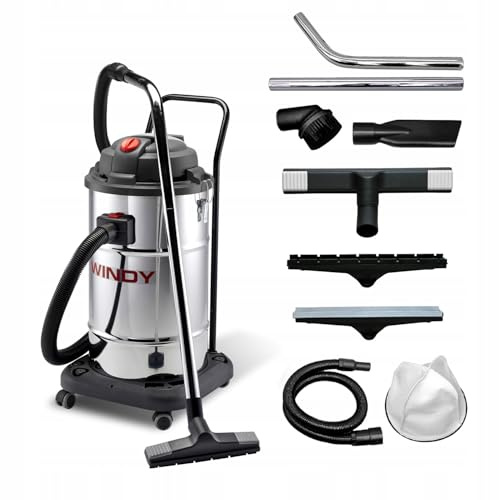LAVOR 8.263.0001 - Aspirador profesional de polvo y líquido WINDY 165 IF 1200/1400 W 65 L/s 24/2400 Vacío kPa/mmH2O depósito 65 lt