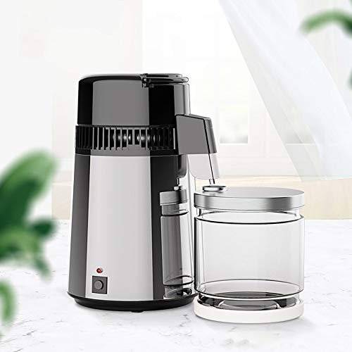 Water Distiller, 4L Home Pure Water Distiller Filter Water Distilled Machine with Collection Bottle, Stainless Steel, BPA-Free, Automatic Power-Off, for Home Office Dental Clinics Lab Use